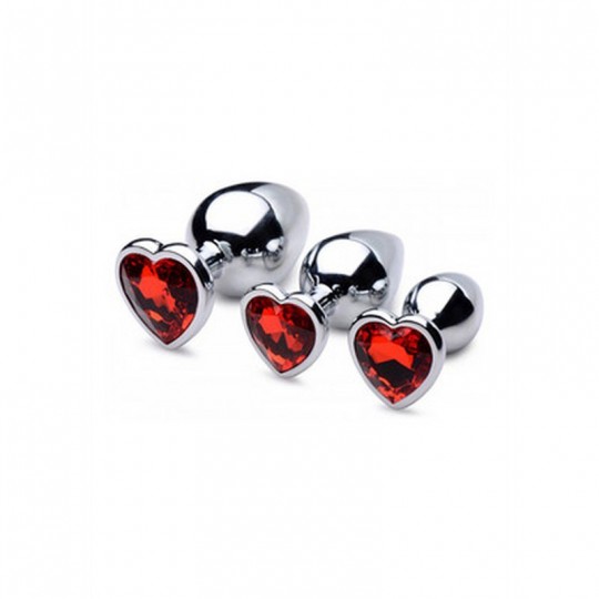 RED HEART - BUTT PLUG SET