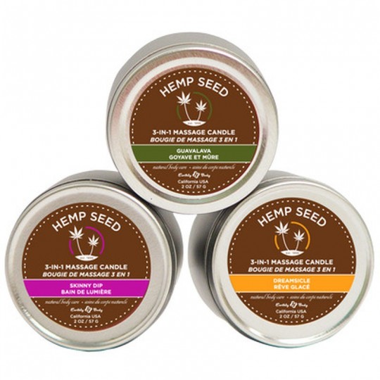 MASSAGE CANDLE TRIO - 2 OZ / 57 GR