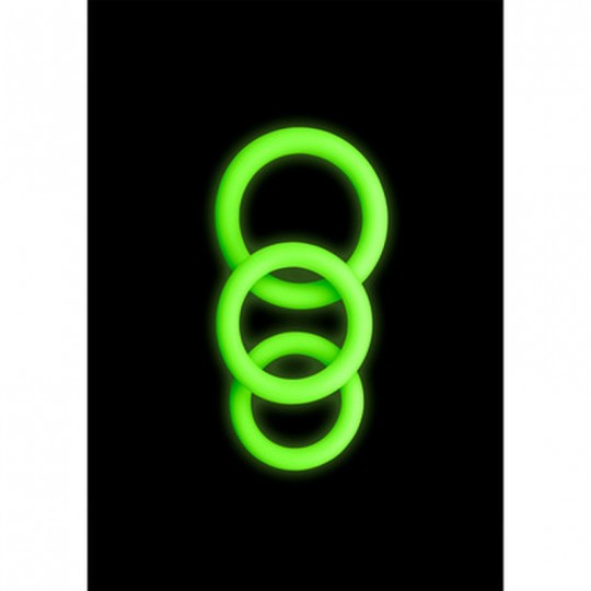 COCKRING SET - GLOW IN THE DARK - 3 PIECES