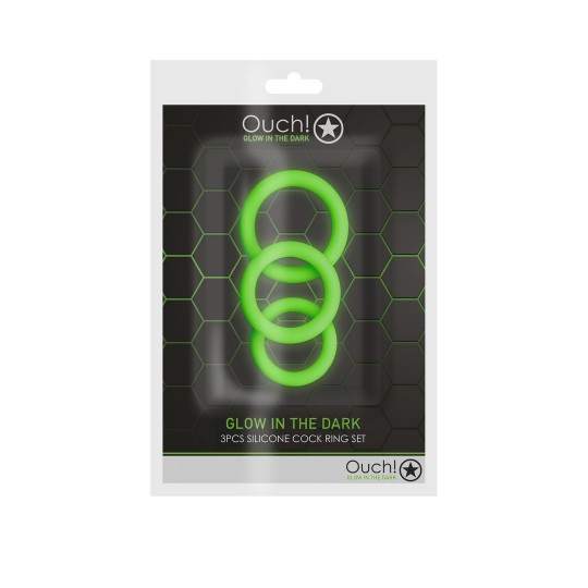 COCKRING SET - GLOW IN THE DARK - 3 PIECES