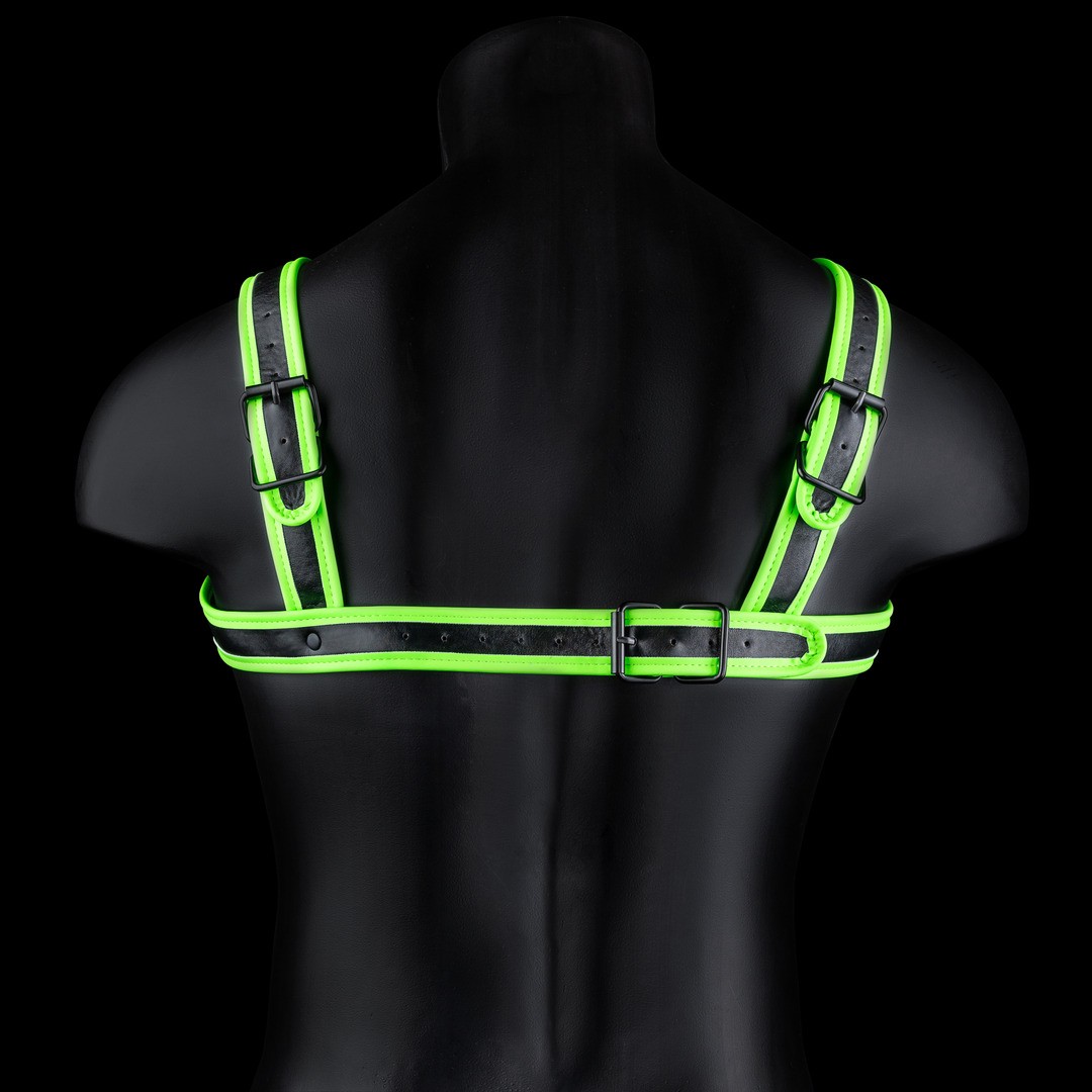 BUCKLE HARNESS - GLOW IN THE DARK - S/M