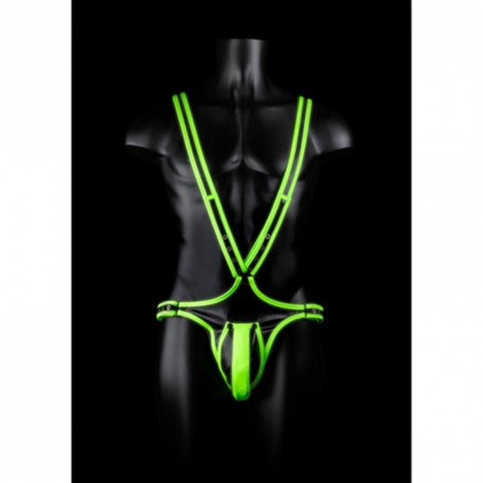 BODY-COVERING HARNESS - GLOW IN THE DARK - S/M