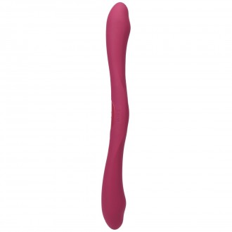 DUET - DOUBLE ENDED VIBRATOR WITH WIRELESS REMOTE - BERRY