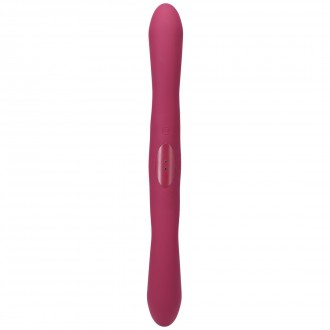 DUET - DOUBLE ENDED VIBRATOR WITH WIRELESS REMOTE - BERRY