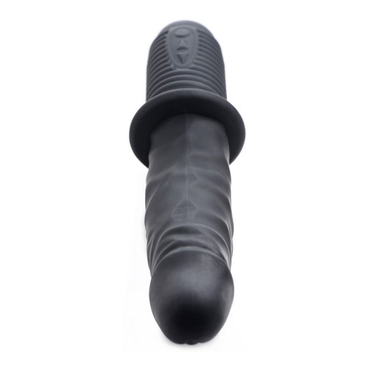 POWER POUNDER - VIBRATING AND THRUSTING SILICONE DILDO