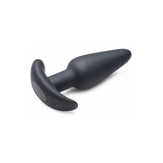 VIBRATING SILICONE BUTT PLUG WITH REMOTE CONTROL