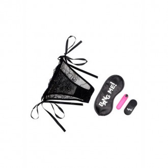 POWER PANTY - LACE PANTIES, BULLET VIBRATOR AND BLINDFOLD