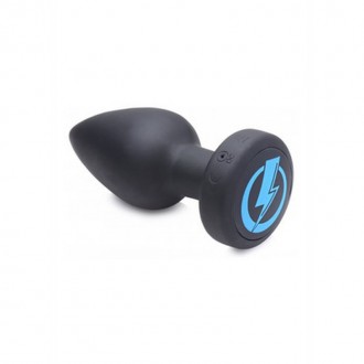 E-STIM PRO - SILICONE VIBRATING ANAL PLUG + REMOTE CONTROL