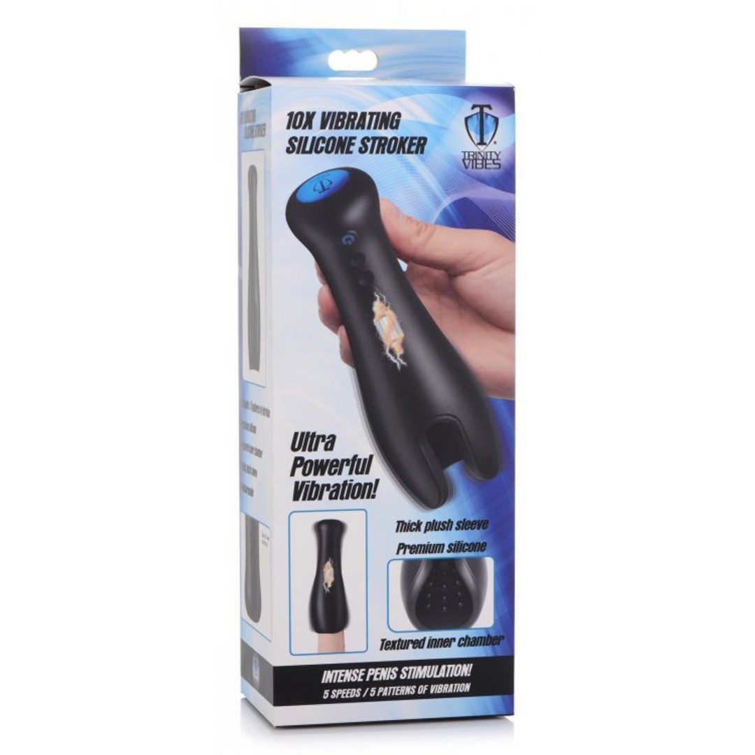 VIBRATING SILICONE MASTURBATOR