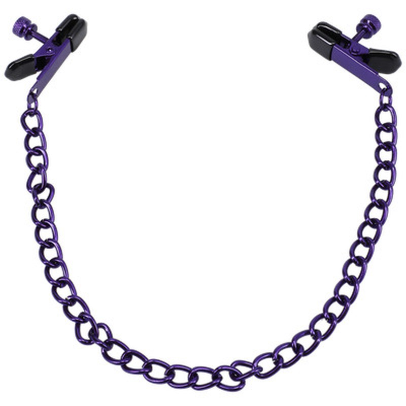 CHAINED UP - NIPPLE CLAMPS - PURPLE