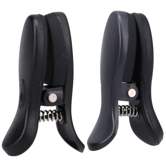 VIBRO GRIPPERS - VIBRATING NIPPLE CLAMPS WITH CASE - BLACK