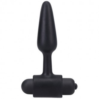 VIBRATING BUTT PLUG - 3 / 8 CM - BLACK