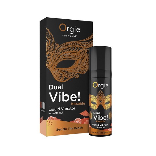 DUAL VIBE KISSABLE LIQUID VIBRATOR SEX ON THE BEACH 0.5 FL OZ 15 ML ORGIE