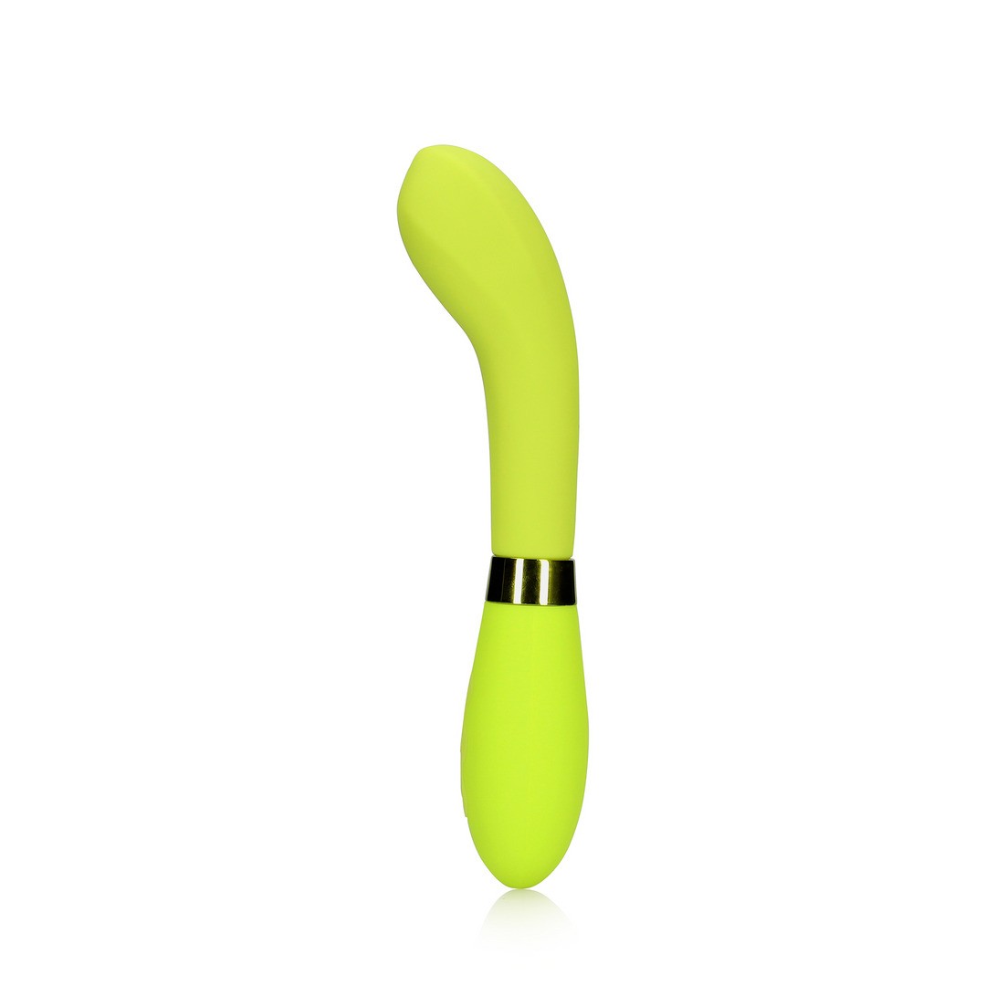 SILICONE G-SPOT VIBRATOR - LIME PASSION