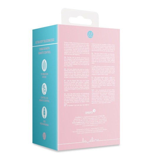 ULTRA SOFT SILICONE EGG VIBRATOR WITH REMOTE CONTROL - PINK ARABESQUE