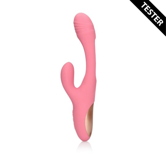 FLAPPING G-SPOT RABBIT VIBRATOR - PINK ARABESQUE - TESTER