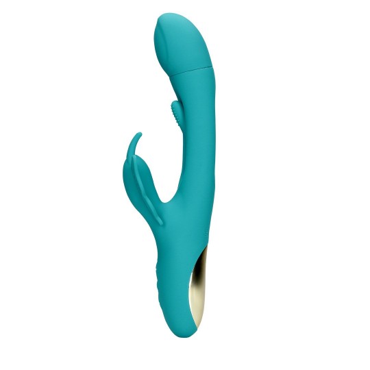 FLAPPING G-SPOT BUTTERFLY VIBRATOR - PEACOCK BLUE