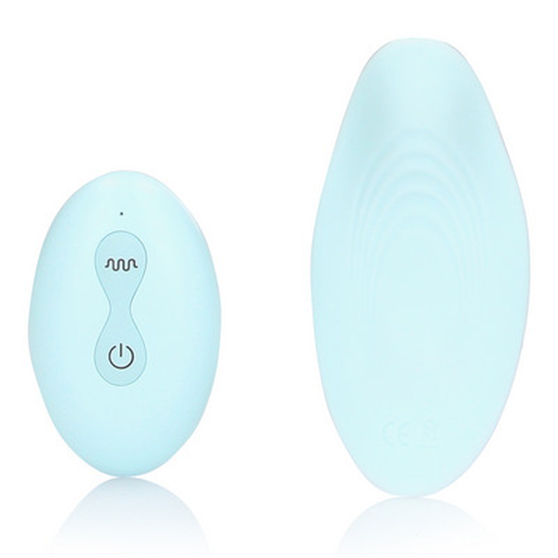 PANTY VIBRATOR WITH REMOTE CONTROL - ARCTIC BLUE