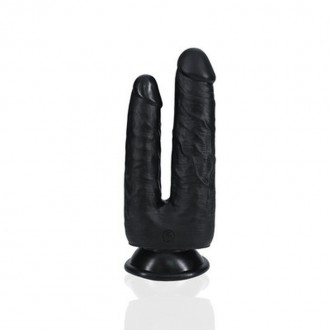 DOUBLE TROUBLE DILDO 5/6 - 12,7/15,2 CM - BLACK