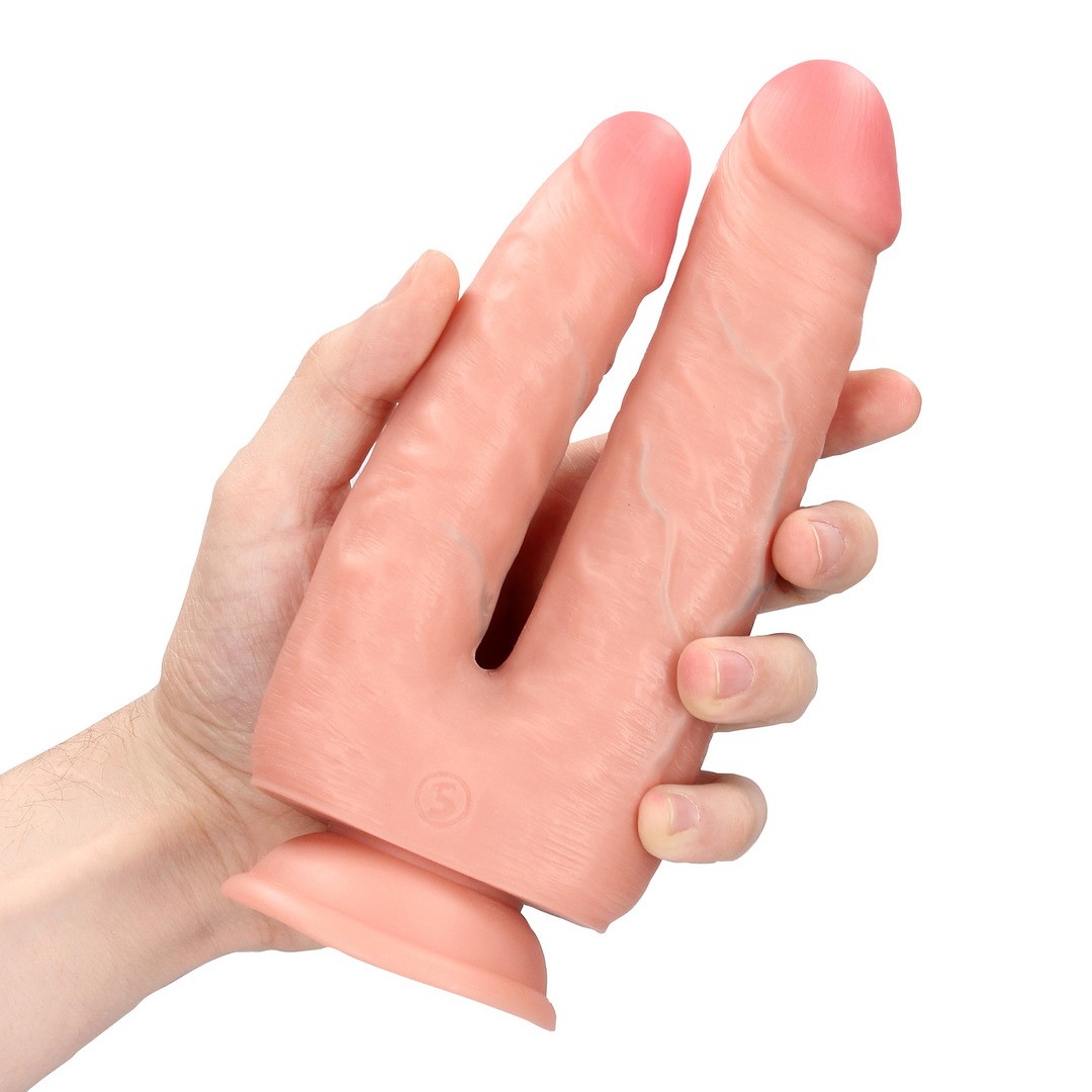 DOUBLE TROUBLE DILDO 5/6 - 12,7/15,2 CM - FLESH