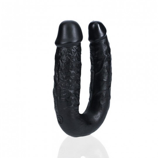 U SHAPED DOUBLE DILDO 5 / 12,7 CM - BLACK