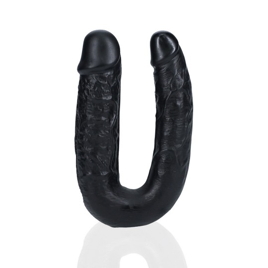 U SHAPED DOUBLE DILDO 5 / 12,7 CM - BLACK