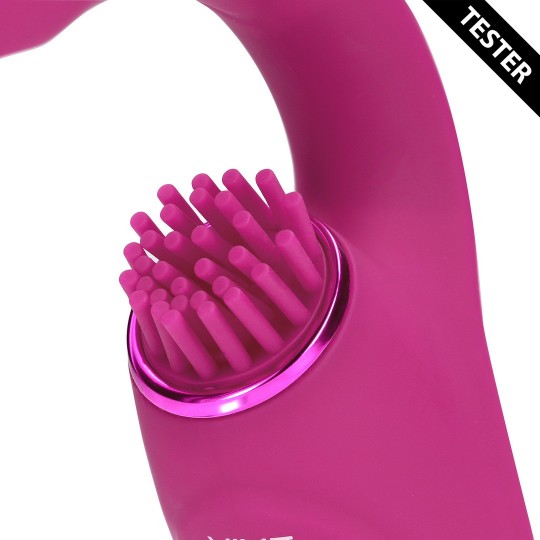 GEN - TRIPLE G-SPOT VIBRATOR WITH PULSE WAVE AND VIBRATING BRISTLES - PINK - TESTER