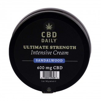 CBD DAILY ULTIMATE STRENGTH INTENSIVE CREAM - SANDALWOOD - 5 OZ / 142 G