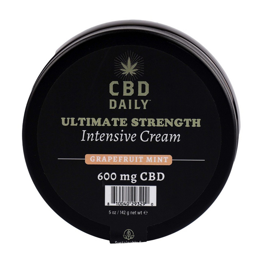 CBD DAILY ULTIMATE STRENGTH INTENSIVE CREAM - GRAPEFRUIT MINT - 5 OZ / 142 G