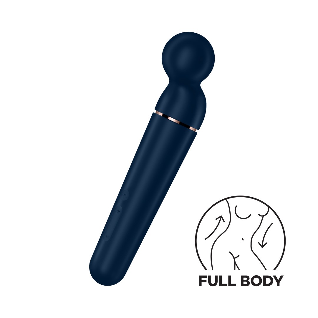 PLANET WAND-ER - WAND VIBRATOR - BLUE/ROSE GOLD