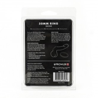 SILICONE 50MM RING - BLACK