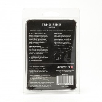 TRI-O SILICONE RING - BLACK