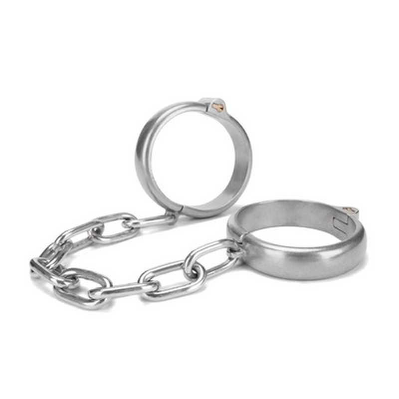 HEAVY DUTY ANKLE CUFFS - SILVER