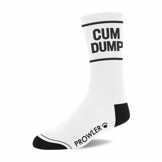 CUM DUMP SOCKS - WHITE/BLACK