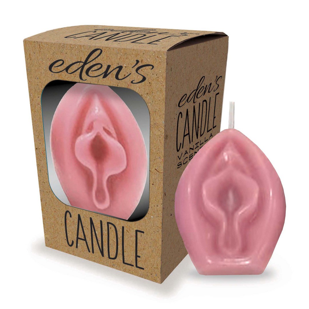 EDEN’S CANDLE - VANILLA SCENTED VAGINA - ROSE