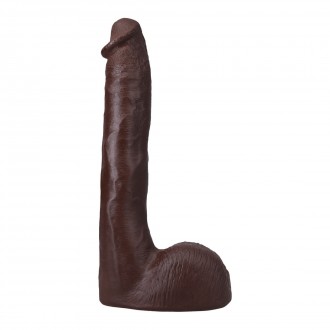 PRESSURE - REALISTIC ULTRASKYN DILDO - 10 / 25 CM - CHOCOLATE