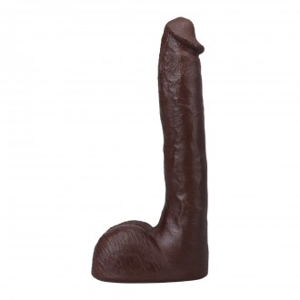 PRESSURE - REALISTIC ULTRASKYN DILDO - 10 / 25 CM - CHOCOLATE