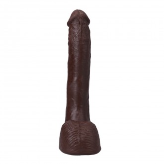 DOC JOHNSON PRESSURE - REALISTIC ULTRASKYN DILDO - 10" / 25 CM - CHOCOLATE