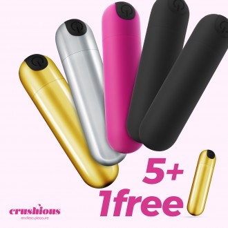 5 + 1 GRATUIT IMOAN BALLE VIBRANTE RECHARGEABLE CRUSHIOUS MULTICOLORE