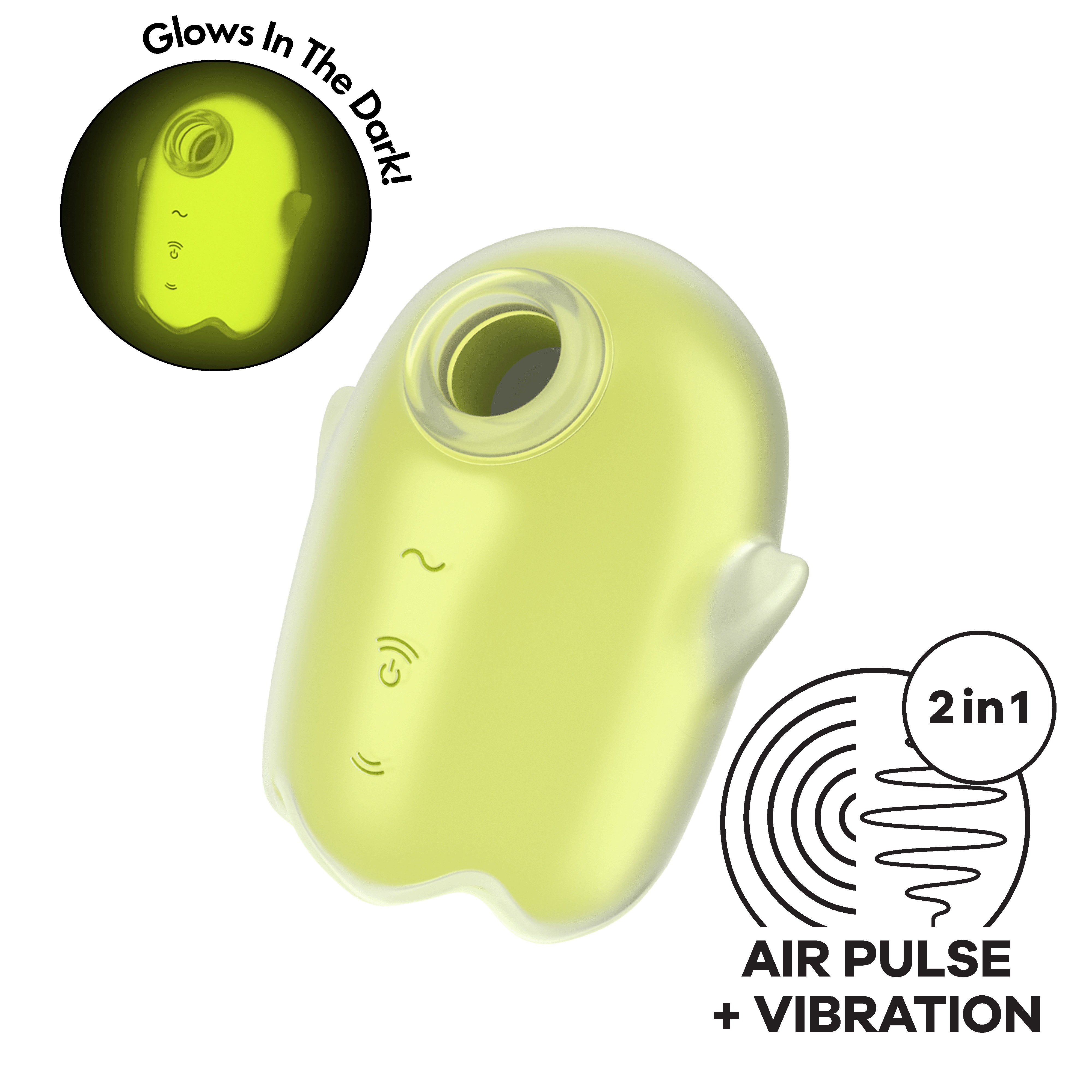 STIMULATEUR GLOWING GHOST JAUNE SATISFYER