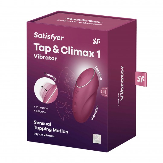 STIMULATORE TAP &amp; CLIMAX 1 ROSSO SATISFYER