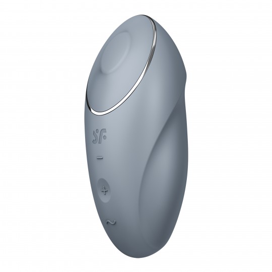 SATISFYER TAP &amp; CLIMAX 1 BLUE GREY STIMULATOR