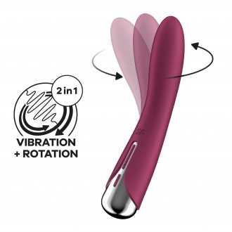 SATISFYER SPINNING VIBE 1 VIBRATOR RED