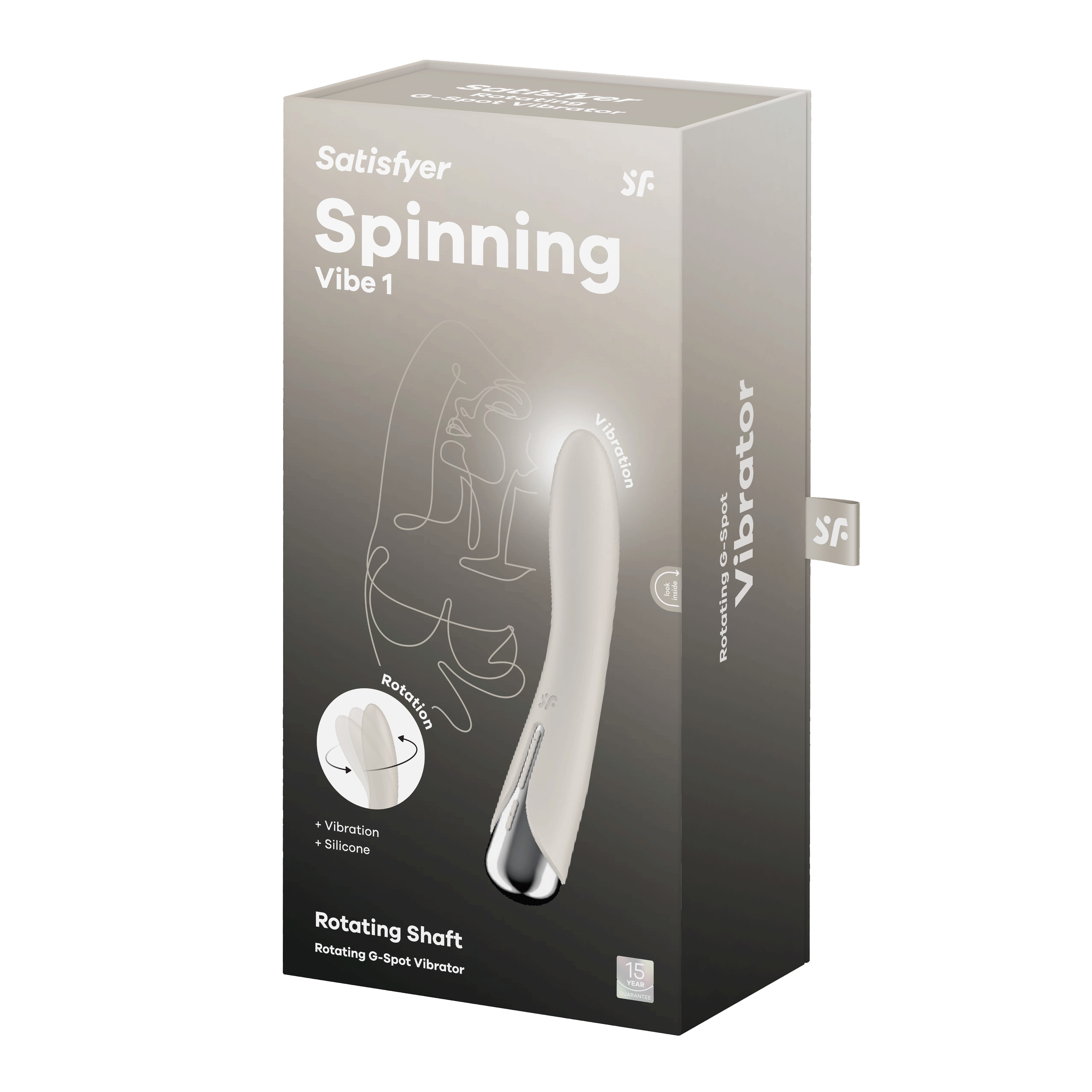 VIBRATEUR SPINNING VIBE 1 BEIGE SATISFYER