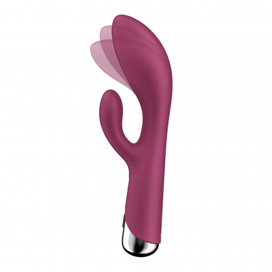 VIBRADOR SPINNING RABBIT 1 ROJO SATISFYER