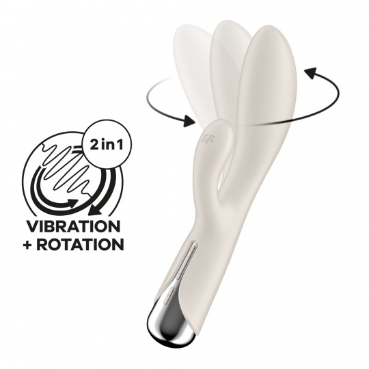 VIBRATEUR SPINNING RABBIT 1 BEIGE SATISFYER