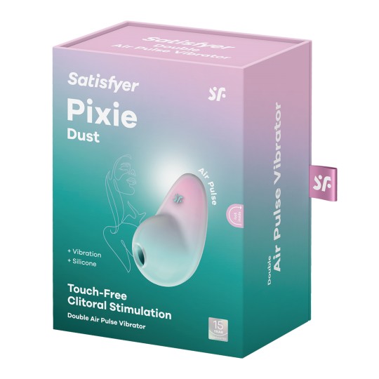 SATISFYER PIXIE DUST STIMULATOR MINT/PINK