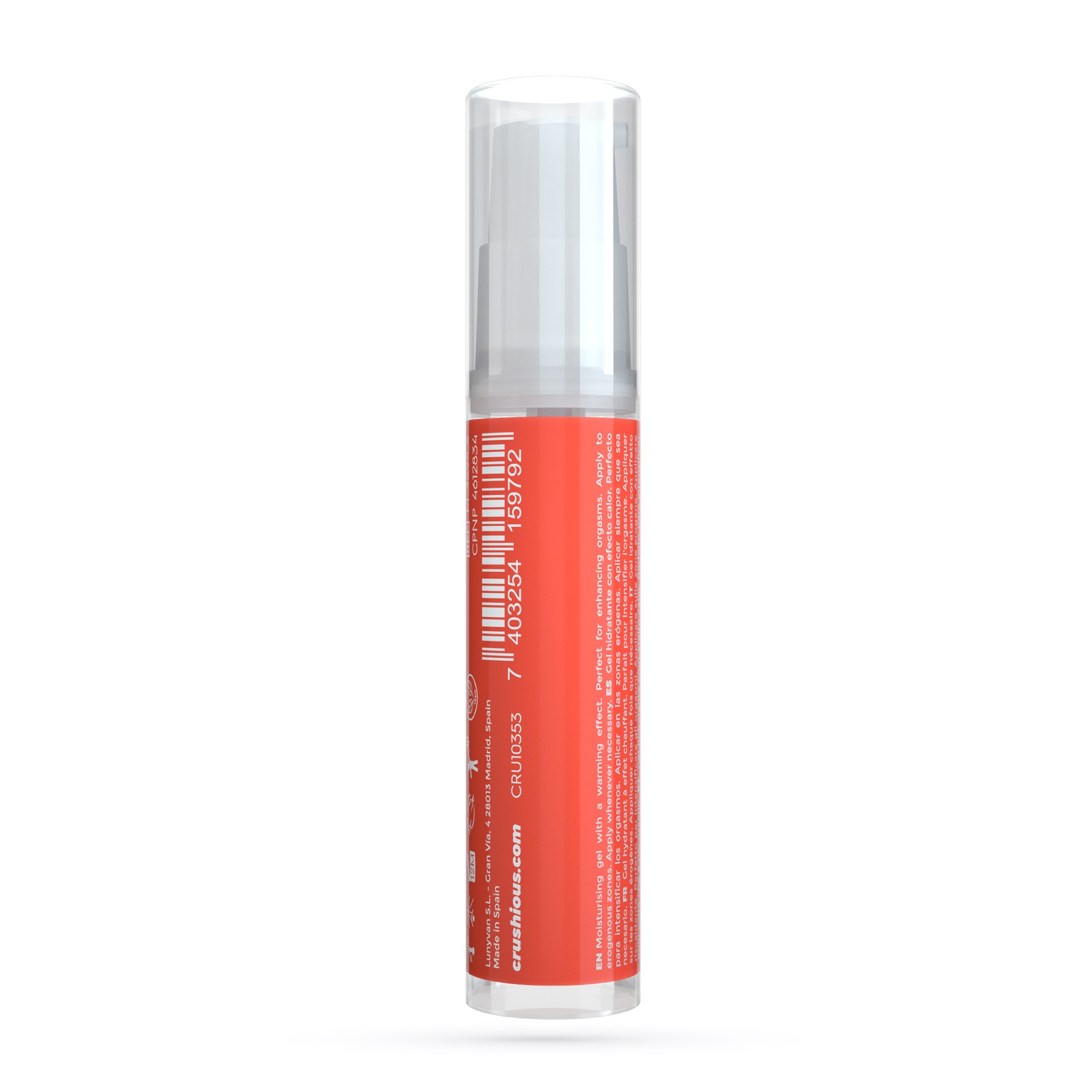 GEL LUBRIFICANTE A FUEGO LENTO DE EFEITO CALOR CRUSHIOUS 10ML