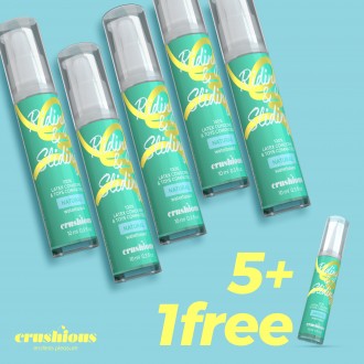 5 + 1 GRATUITO JELLY LUBRIFICANTE LUBSHIOUS A BASE D'ACQUA CRUSHIOUS 10ML