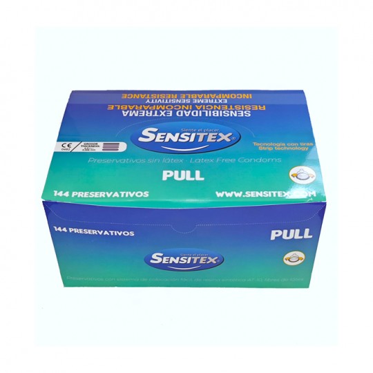 SENSITEX NO LATEX PULL CONDOMS 144 UNITS